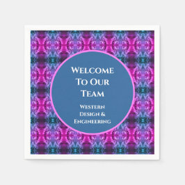 従業員ウェルカムブライト万華鏡のように千変万化するパターンビジネスチーム スタンダードカクテルナプキン