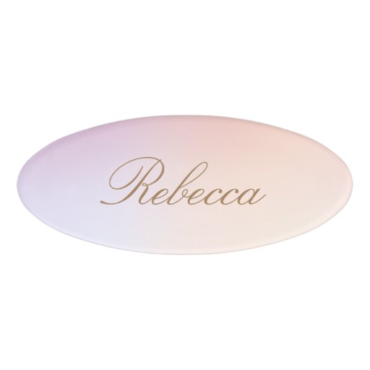 従業員エレガントスタッフの磁気名タグバッジ 名札 (正面)