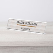 従業員エレガント名タグ デスクネームプレート (正面)