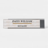 従業員エレガント名タグ デスクネームプレート (正面)