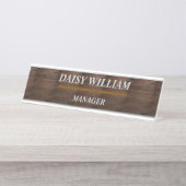 従業員エレガント名タグ デスクネームプレート (正面)