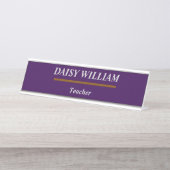 従業員エレガント名タグ デスクネームプレート (正面)