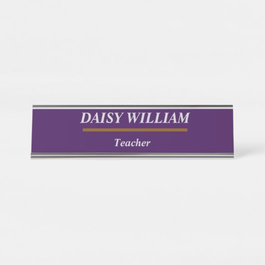 従業員エレガント名タグ デスクネームプレート (正面)