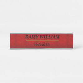 従業員エレガント名タグ デスクネームプレート