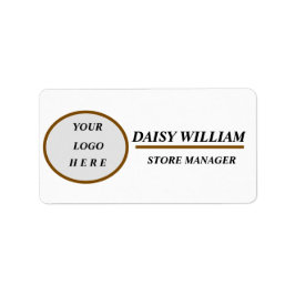 従業員エレガント名タグ ラベル