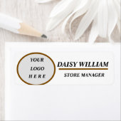 従業員エレガント名タグ ラベル (インサイチュ)