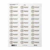 従業員エレガント名タグ ラベル (フルシート)