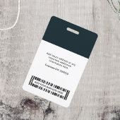 従業員カスタムのフォトバーコードとロゴ名 バッジ