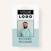 従業員カスタムの写真のロゴ名 バッジ (正面)