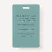 従業員カスタムの写真のロゴ名 バッジ (裏面)