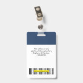 従業員カスタムの写真ロゴオフィス名タグバッジ バッジ (裏面 （クリップ付）)