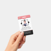 従業員カスタムの写真ロゴバーコード名バッジ バッジ (手持ち)