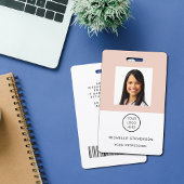 従業員カスタムの写真ロゴバーコード名バッジ バッジ