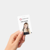 従業員カスタムの写真ロゴバーコード名バッジ バッジ (手持ち)