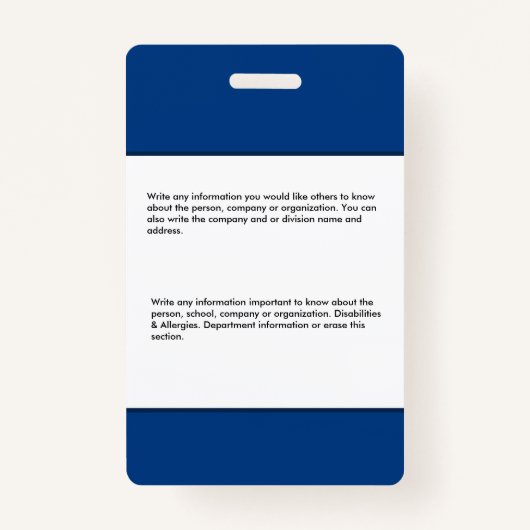 従業員カスタムの写真ロゴバーコード名 バッジ (裏面)