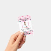 従業員カスタムの写真ロゴバーコード名 バッジ (手持ち)