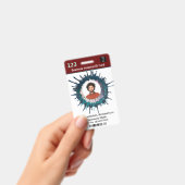 従業員カスタムの写真ロゴバーコード名 バッジ (手持ち)