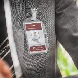 従業員カスタムの写真ロゴバーコード名 バッジ