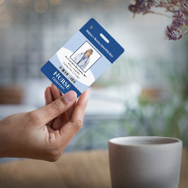 従業員カスタムの写真ロゴバーコード名 バッジ