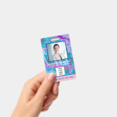 従業員カスタムの写真ロゴバーコード名 バッジ (手持ち)