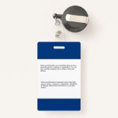 従業員カスタムの写真ロゴバーコード名 バッジ (裏面リトラクタブル付き)