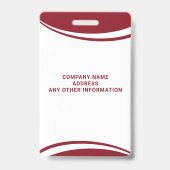 従業員カスタムの写真ロゴ名バッジ バッジ (裏面)