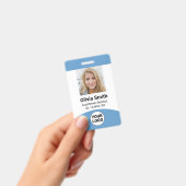 従業員カスタムの写真名ロールIDロゴバーコード バッジ (手持ち)