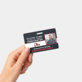 従業員カスタムの写真名IDカードロゴバーコード バッジ (手持ち)