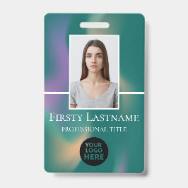 従業員カスタムの写真、バーコード、ロゴ、名前 バッジ