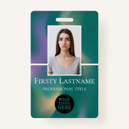 従業員カスタムの写真、バーコード、ロゴ、名前 バッジ