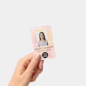 従業員カスタムの写真、バーコード、ロゴ、名前 バッジ (手持ち)