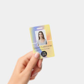 従業員カスタムの写真、バーコード、ロゴ、名前 バッジ (手持ち)