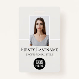 従業員カスタムの写真、バーコード、ロゴ、名前 バッジ