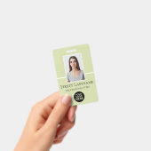 従業員カスタムの写真、バーコード、ロゴ、名前 バッジ (手持ち)