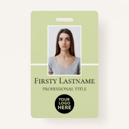 従業員カスタムの写真、バーコード、ロゴ、名前 バッジ