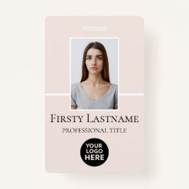 従業員カスタムの写真、バーコード、ロゴ、名前 バッジ