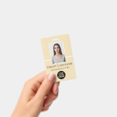 従業員カスタムの写真、バーコード、ロゴ、名前 バッジ (手持ち)