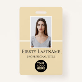 従業員カスタムの写真、バーコード、ロゴ、名前 バッジ