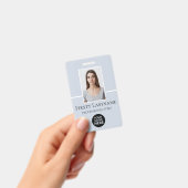 従業員カスタムの写真、バーコード、ロゴ、名前 バッジ (手持ち)