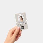 従業員カスタムの写真、バーコード、ロゴ、名前 バッジ (手持ち)