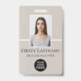 従業員カスタムの写真、バーコード、ロゴ、名前 バッジ