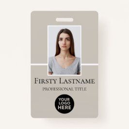 従業員カスタムの写真、バーコード、ロゴ、名前 バッジ