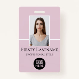 従業員カスタムの写真、バーコード、ロゴ、名前 バッジ