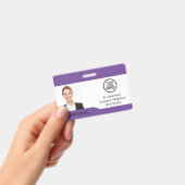 従業員カスタムの写真、名前、ロゴ、バッジ バッジ (手持ち)