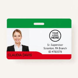 従業員カスタムの写真、名前、ロゴ、バッジ バッジ