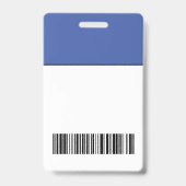 従業員カスタムの写真、名前、ロゴ、バーコード、バッジ バッジ (裏面)