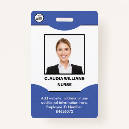 従業員カスタムの写真、名前、ロゴ、バーコード、バッジ バッジ