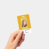 従業員カスタムの写真IDバーコードのロゴ名バッジ バッジ (手持ち)