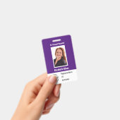 従業員カスタムの写真IDバーコードのロゴ名バッジ バッジ (手持ち)