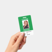 従業員カスタムの写真IDバーコードのロゴ名バッジ バッジ (手持ち)